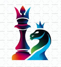 Abstrakte Schach König und Königin